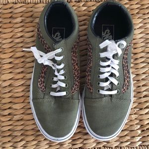 green vans with leopard print